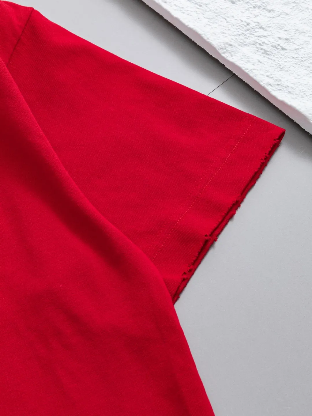 P100✨🔥 [BALENCIAGA] 2026FW short-sleeved T-shirt Premium 26s double yarn 300g fabric embroidery fraying process Color: Black White Red Size: S M L XL 2XL